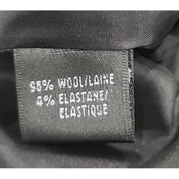 Lafayette 148 New York Black Wool 2 Button Career Blazer Women's 8 - Picture 9 of 10